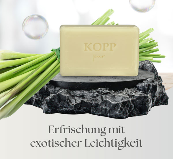  Kopp pur Zitronengras Gesichts- und K�rperseife  