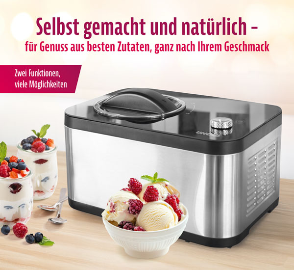  UNOLD �  2 in 1 Eismaschine und Joghurtbereiter EVA 