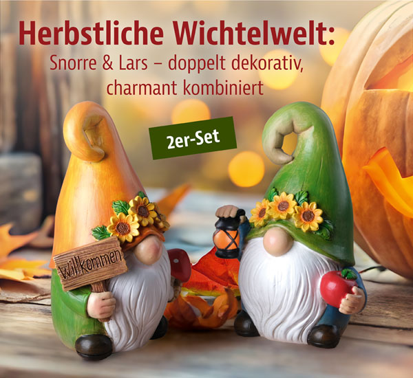  2er-Set Dekofiguren Snorre & Lars 