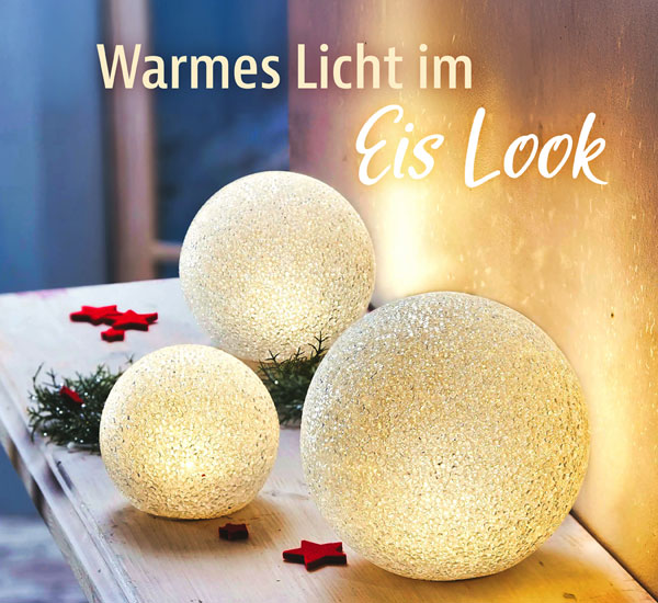 3er-Set LED-Kugeln �Frozen�