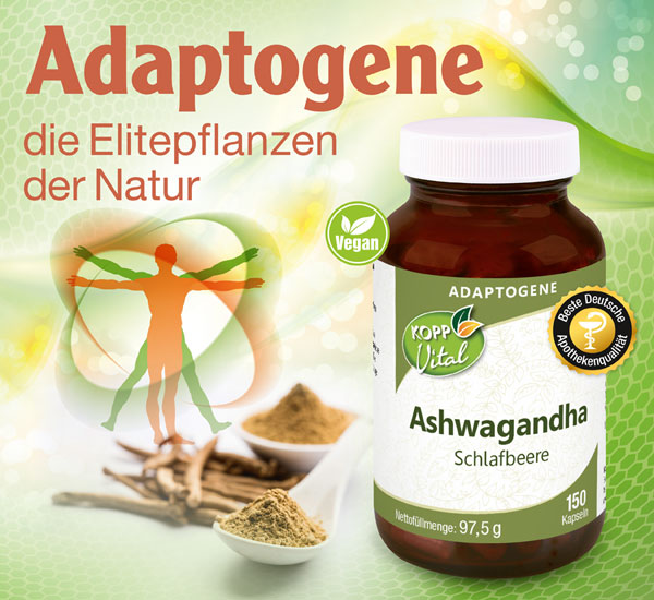 Kopp Vital �  Adaptogen Ashwagandha (Schlafbeere) Kapseln