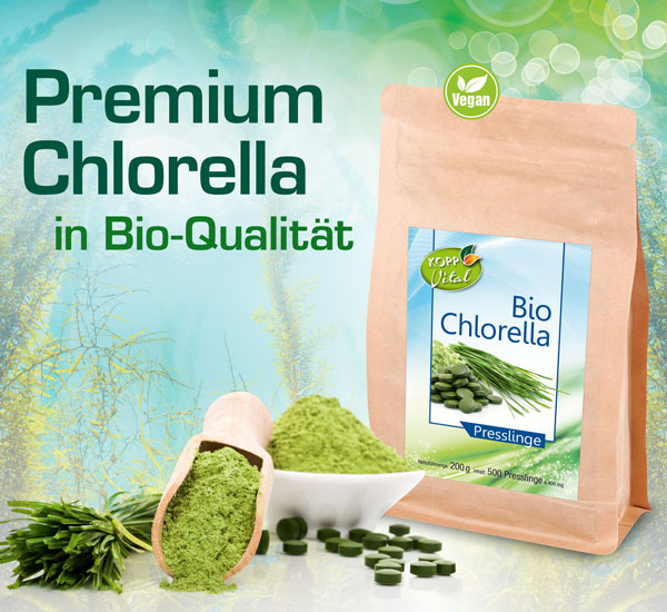 Kopp Vital �  Bio-Chlorella Presslinge - vegan / Premium Bio-Qualit�t / S��wasseralge / �kologische Aquakultur / DE-�KO