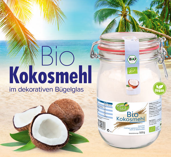 Kopp Vital �  Bio-Kokosmehl im B�gelglas - vegan