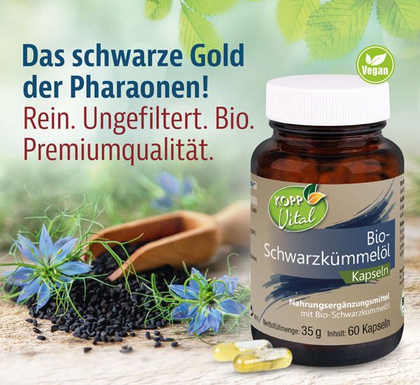 Kopp Vital �  Bio-Schwarzk�mmel�l / 250 mg / 60 Kapseln