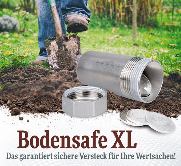 Bodensafe XL aus massivem Edelstahl - unzerst�rbar - Wie neu