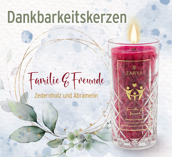 Dankbarkeitskerze �Familie & Freunde�