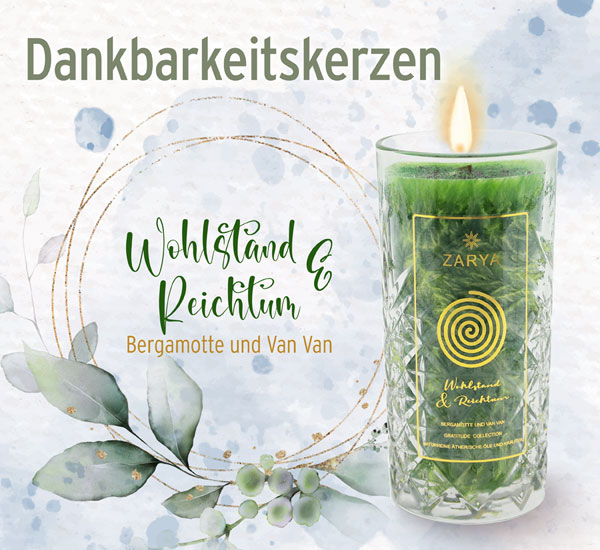 Dankbarkeitskerze �Wohlstand & Reichtum�