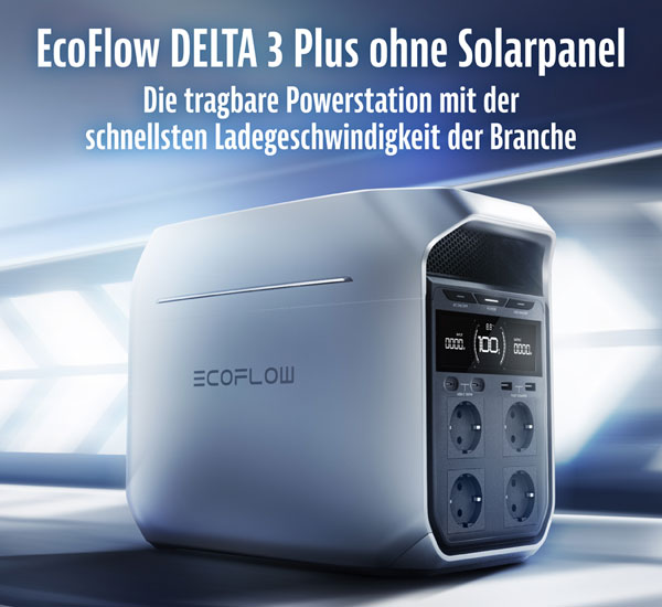 EcoFlow DELTA 3 Plus Powerstation 1024 Wh ohne Solarpanel