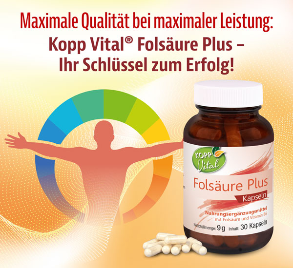 Kopp Vital �  Fols�ure Plus Kapseln / 600 &nbsp;�g / 30 Kapseln