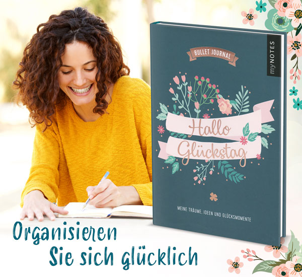 Mini Bullet-Journal �Hallo Gl�ckstag�