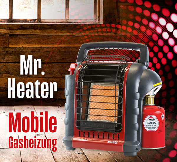 Mr. Heater Mobile Gasheizung inkl. Umr�stschlauch f�r Gasflasche - Funktional