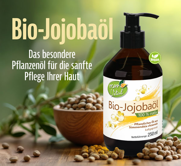Kopp Vital �  Bio-Jojoba�l / 100% biologisch / kaltgepresst / ohne Zusatzstoffe / feuchtigkeitsregulierend / Hautpflege