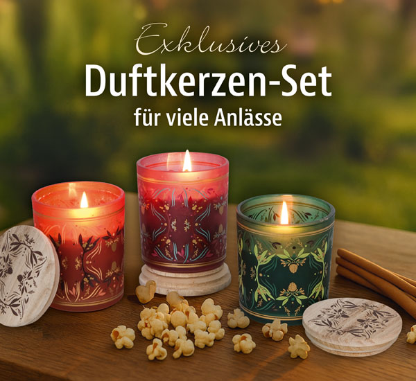  3er-Set Kerzen im Glas �Duftzauber�  