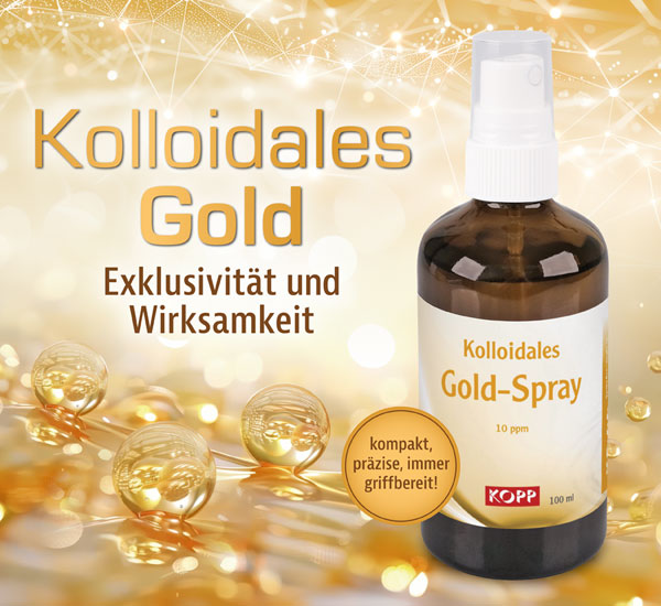 Kolloidales Gold-Spray - Konzentration 10 ppm