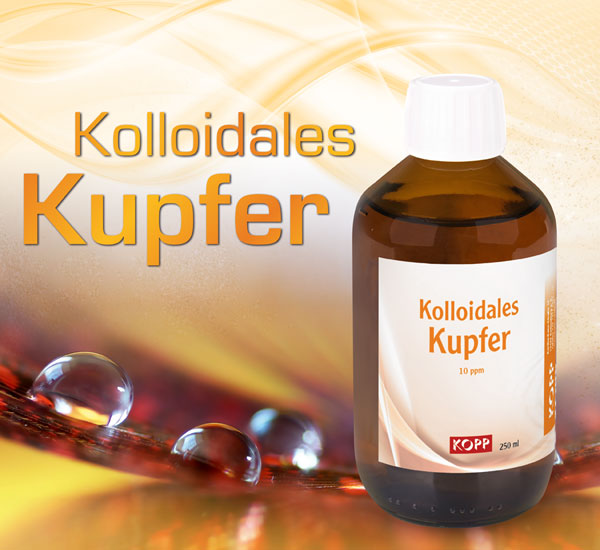 Kolloidales Kupfer - Konzentration 10 ppm