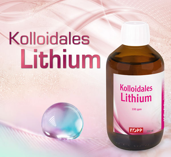 Kolloidales Lithium - Konzentration 100 ppm / 1 mg Lithium je 10 ml / hochrein