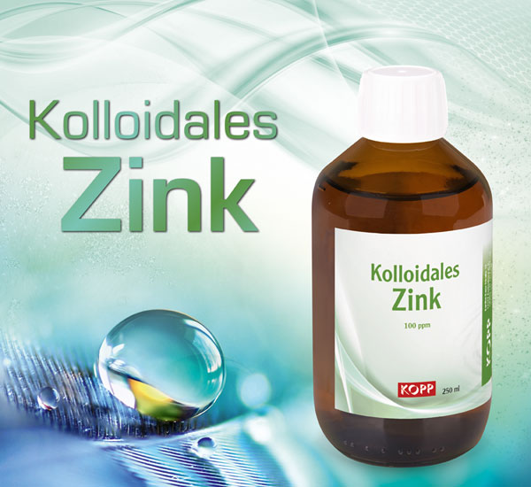 Kolloidales Zink - Konzentration 100 ppm