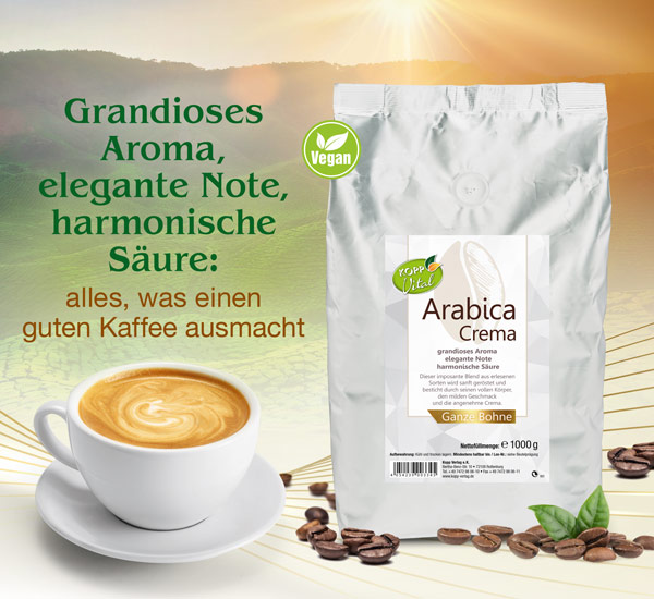 Kopp Vital �  Arabica Crema - ganze Bohne