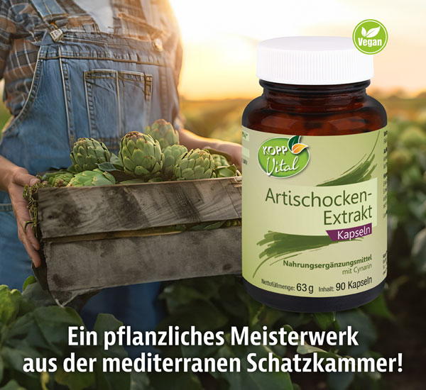 Kopp Vital �  Artischocken-Extrakt / 600 mg / 90 Kapseln