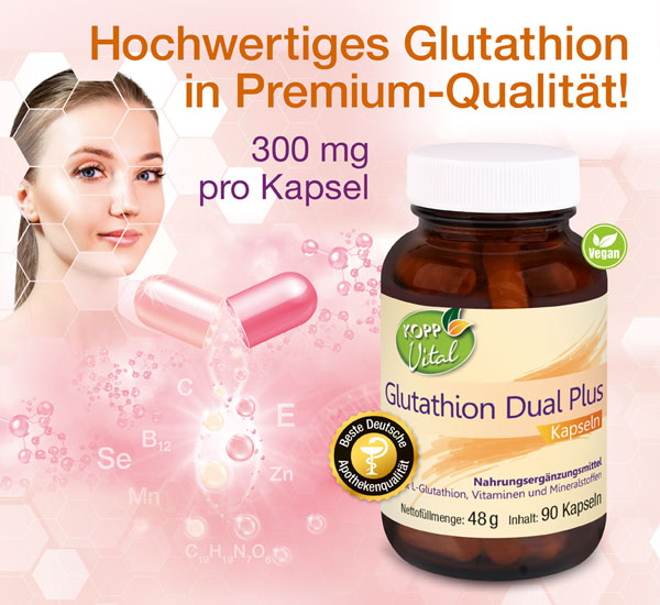 Kopp Vital �  Glutathion Dual Plus / 300 mg / 90 Kapseln