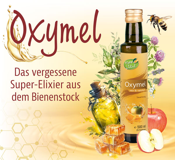 Kopp Vital �  Oxymel 500 ml / Sauerhonig / Sonnenblumenhonig und Apfelessig / Premiumqualit�t