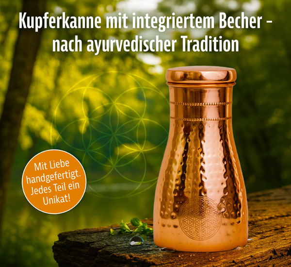 Kupferkanne �Blume des Lebens�
