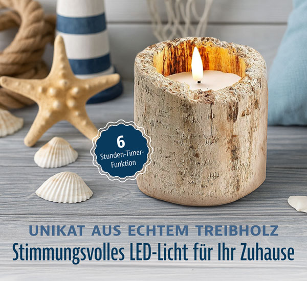 LED-Kerze �Treibholz�