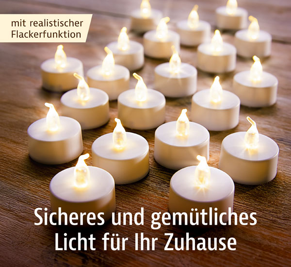 20er-Pack LED-Teelichter