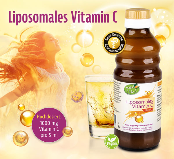Kopp Vital �  Liposomales Vitamin C / 1000 mg / Vegan / Alkoholfrei / Gentechnikfrei
