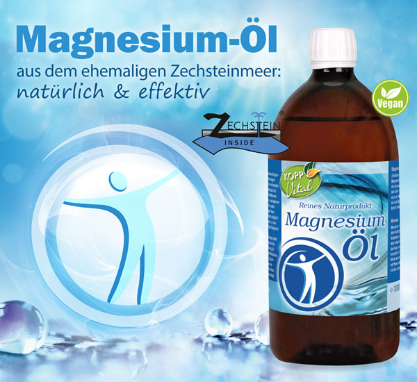 Kopp Vital �  Magnesium-�l 100 % Zechstein 1000 ml - vegan