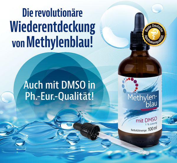 Methylenblau mit DMSO&nbsp; / mindestens 99,8 % rein / frei von Schwermetallen