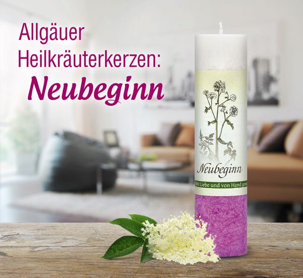 Allg�uer Heilkr�uterkerze �Neubeginn�