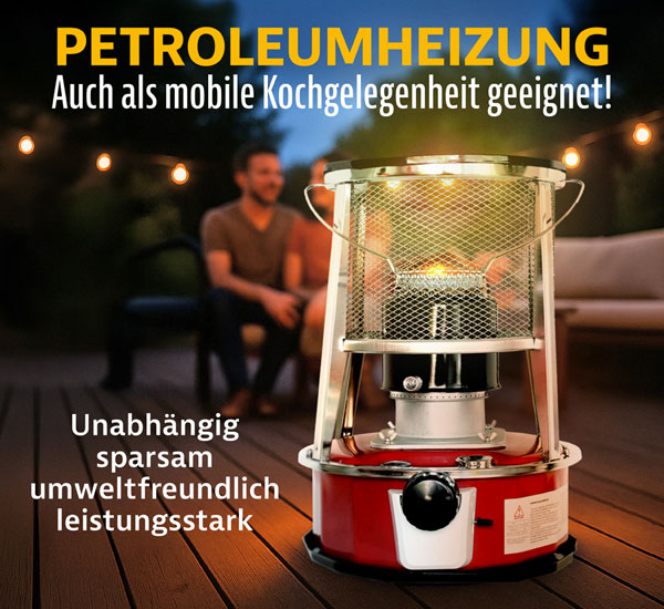 Petroleumheizung mit L�schautomatik - Funktional