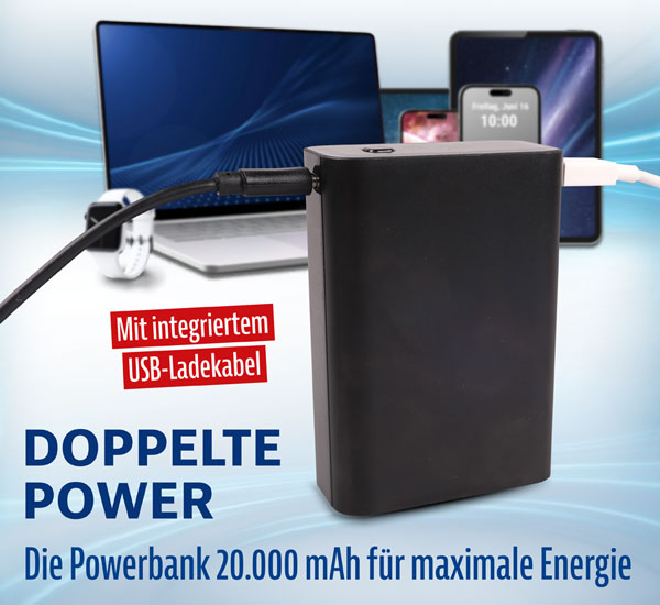 Powerbank 20.000 mAh