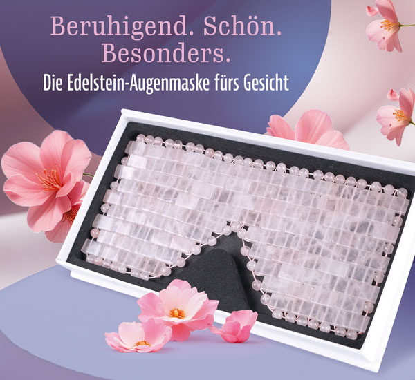 Rosenquarz-Augenmaske