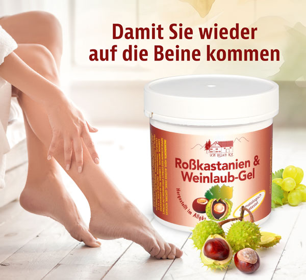 Ro�kastanien- und Weinlaub-Gel