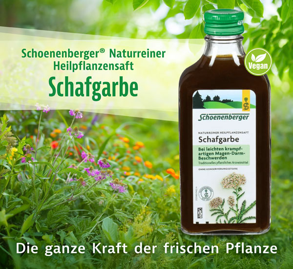 Schoenenberger Naturreiner Heilpflanzensaft - Schafgarbe