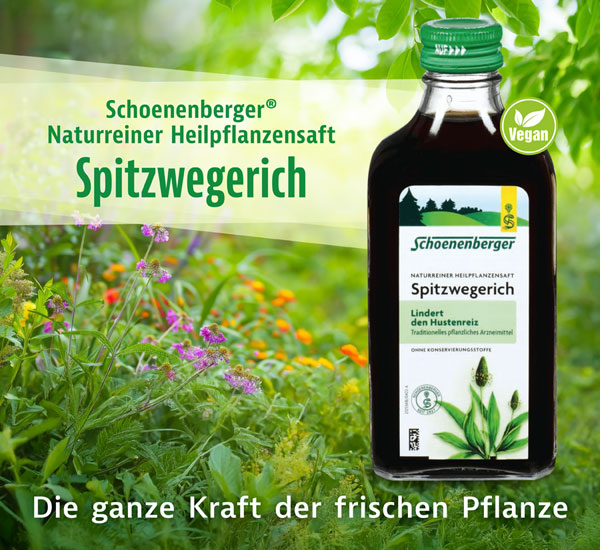 Schoenenberger �  Naturreiner Heilpflanzensaft Spitzwegerich