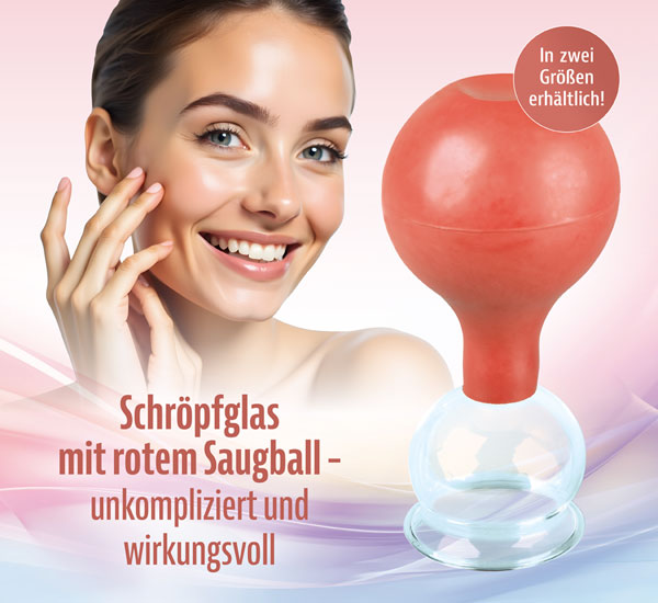  Schr�pfglas mit rotem Saugball 