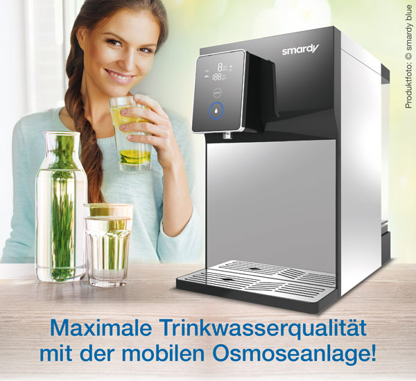smardy blue Wasserbar / mobile Osmoseanlage / maximale Trinkwasserqualit�t / Kopp Verlag