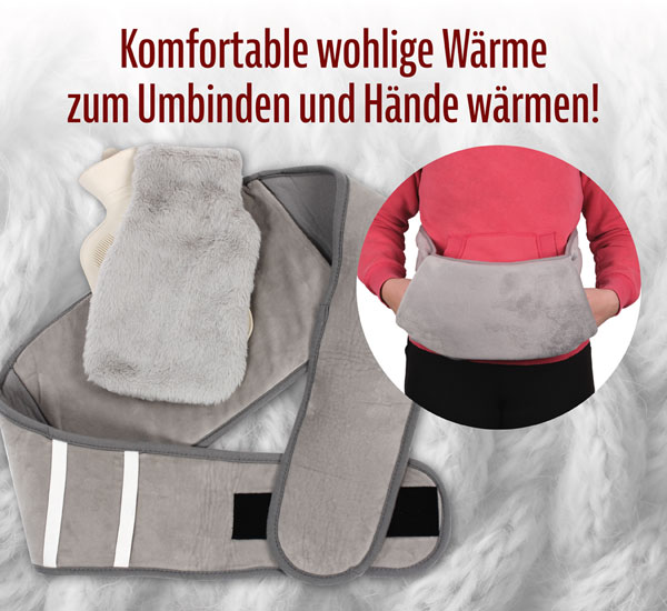 Vital Comfort W�rmflascheng�rtel Premium 4 in 1 grau