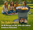 Raketenofen f�r Dutch Oven, Gusspfanne, Gusstopf oder Grill / mit Gusseiserner Kochplatte - Sehr gut_small_zusatz