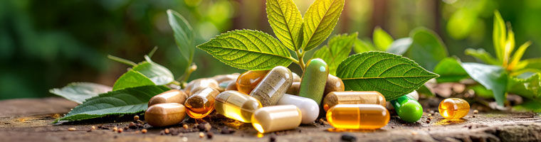 Frau steht in einem Feld und f�hlt sich wohl